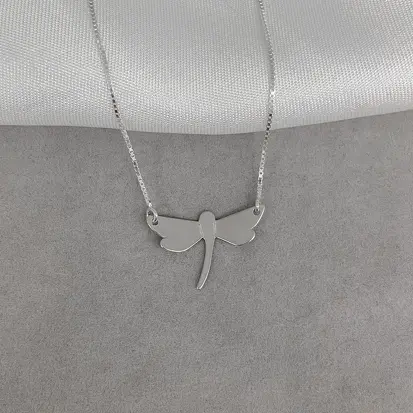 GARGANTILHA LIBÉLULA ORIGAMI